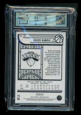 2022-23 Panini Hoops Julius Randle #20 Basketball Arena Club 10 - Basketball Card Single