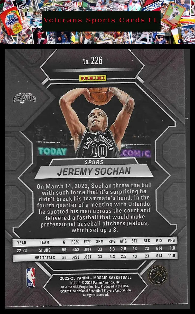 2022-23 Panini Mosaic #219 Patrick Baldwin Jr. - Basketball Card Single
