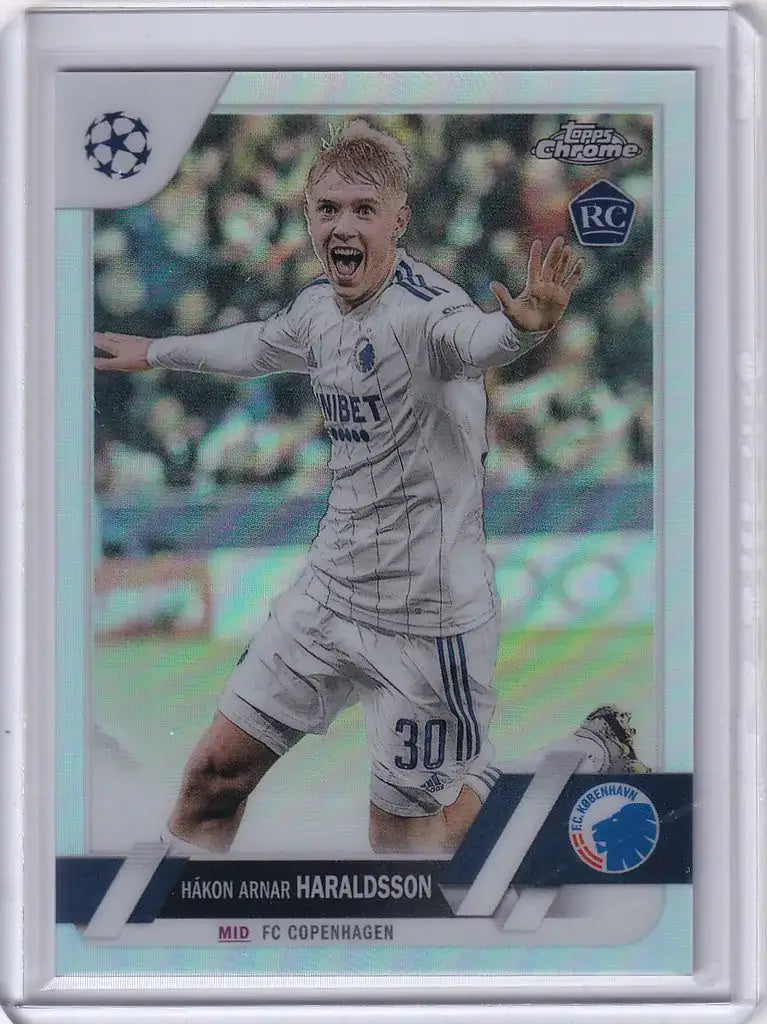 2022-23 Topps Chrome UEFA Refractor #175 Hákon Arnar Haraldsson FC Copenhagen - Soccer Card Single