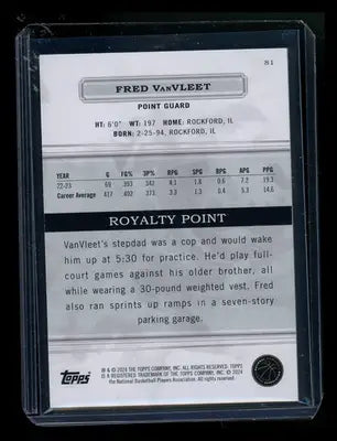2022-23 Topps Fred VanVleet #81 09/99 Basketball - Basketball Card Single