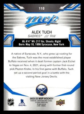 2022-23 Upper Deck MVP #110 Alex Tuch Blue Script - Hockey Card Single