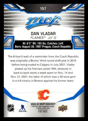 2022-23 Upper Deck MVP #157 Dan Vladar Blue Script - Hockey Card Single