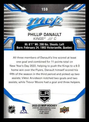 2022-23 Upper Deck MVP #159 Phillip Danault Blue Script - Hockey Card Single