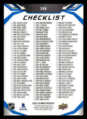 2022-23 Upper Deck MVP #200 John Tavares Blue Script - Hockey Card Single