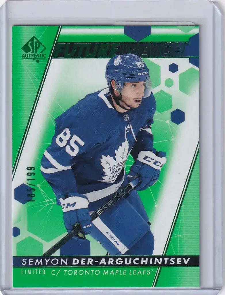 2022-23 Upper Deck SP Authentic Future Green #195 Semyon Der-Arguchintsev185/199 - Hockey Card Single