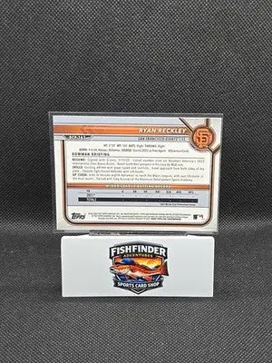 2022 Bowman Chrome - Prospects Ryan Reckley #BCP-163 Mojo Refractor (RC) - Baseball Card Single