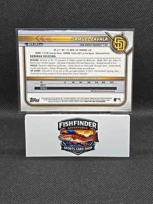 2022 Bowman Chrome - Prospects Samuel Zavala #BCP-203 Mojo Refractor (RC) - Baseball Card Single
