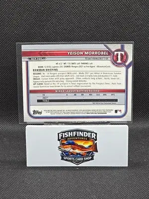 2022 Bowman Chrome - Prospects Yeison Morrobel #BCP-200 Mojo Refractor (RC) - Baseball Card Single
