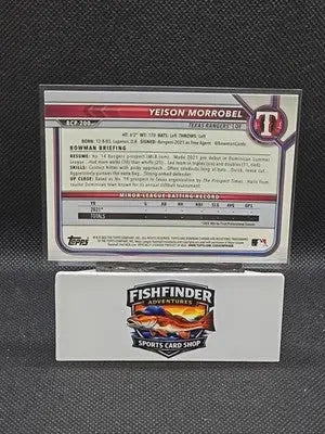 2022 Bowman Mojo Refractor Yeison Morrobel #BCP-200 Texas Rangers - Baseball Card Single