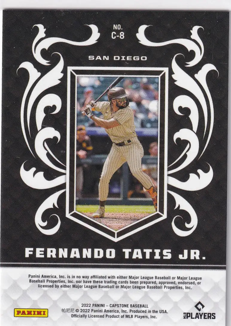 2022 CAPSTONE #C-8 FERNANDO TATIS JR CREST- SAN DIEGO PADRES - Baseball Card Single