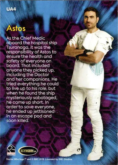 Doctor Who insert card UA4 featuring Astos from Series 11 & 12 Allies & Adversaries