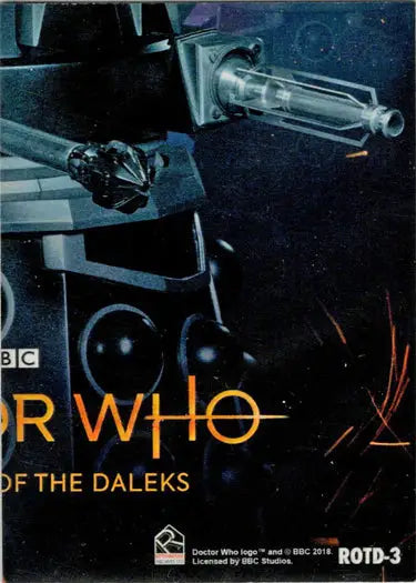 Doctor Who Dalek featured on 2022 New Years Specials Insert Card ROTD-3