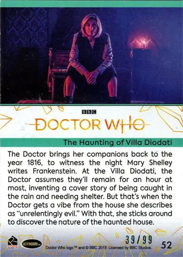 2022 Doctor Who Teal Parallel Card 52 The Haunting Of edition teal foil collectible