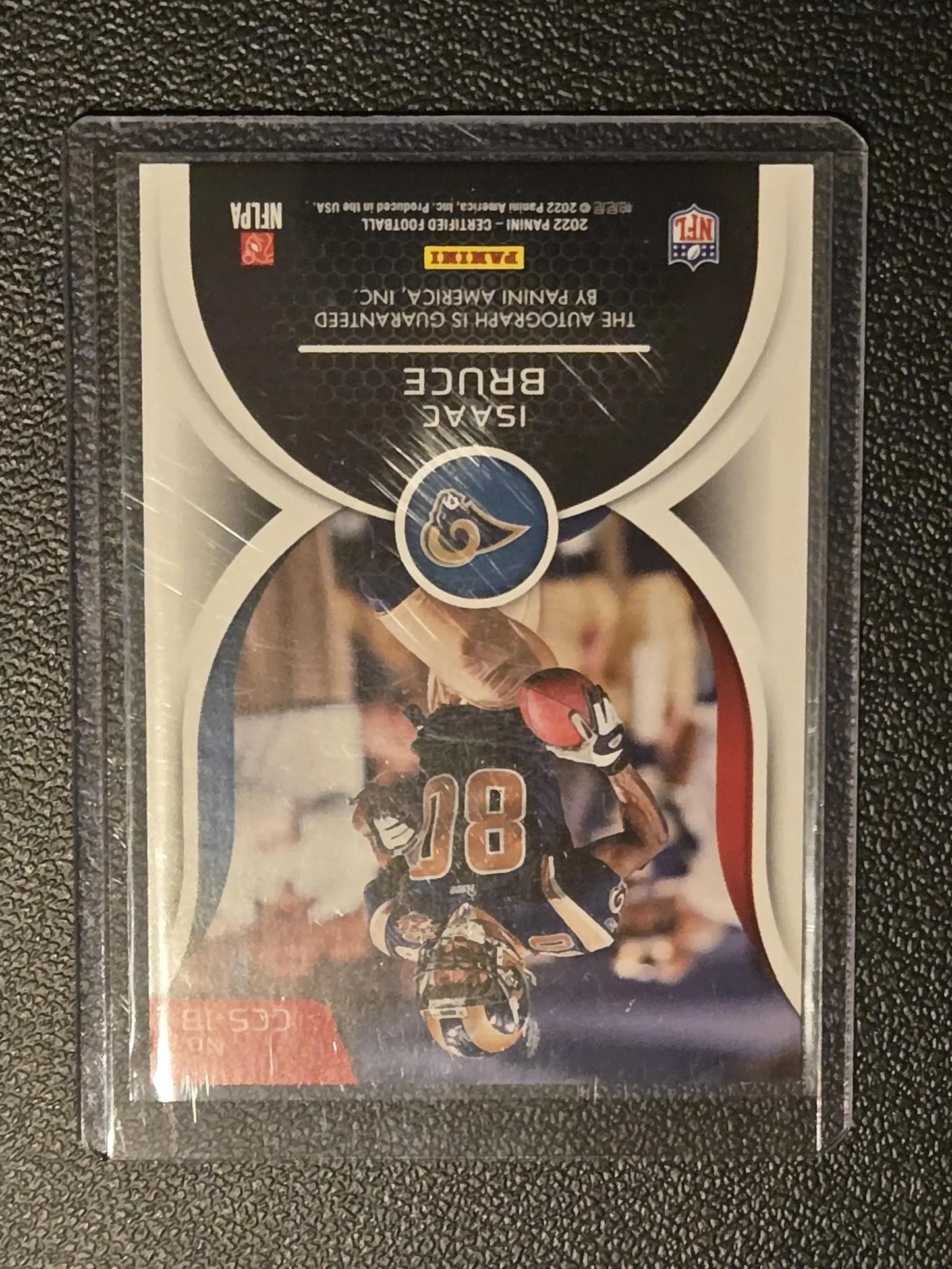 2022 Panini Certified Isaac Bruce Canton Certified Signatures Mirror Red #/35 - Football Card Single