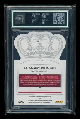 2022 Panini Chronicles Crown Royale Khamzat Chimaev #111 MMA Arena Club 9.5 - UFC/MMA Card Single