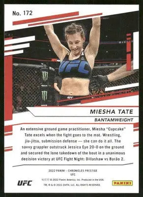 2022 Panini Chronicles Prestige UFC Miesha Tate #172 Mixed Martial Arts - UFC/MMA Card Single