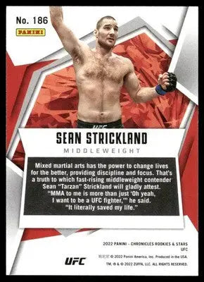 2022 Panini Chronicles Rookies & Stars Sean Strickland #186 RC (MMA) - UFC/MMA Card Single