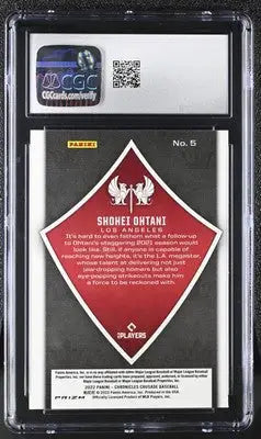 2022 Panini Chronicles Shohei Ohtani #5 Building Blocks Crusade Baseball CGC 10