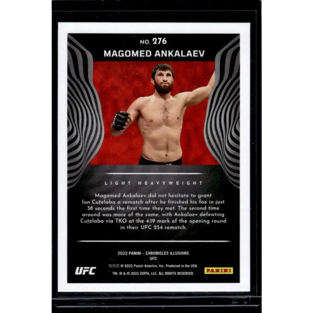 2022 Panini Chronicles UFC #276 Magomed Ankalaev NM-MT Light Heavyweight MMA Card - UFC/MMA Card Single