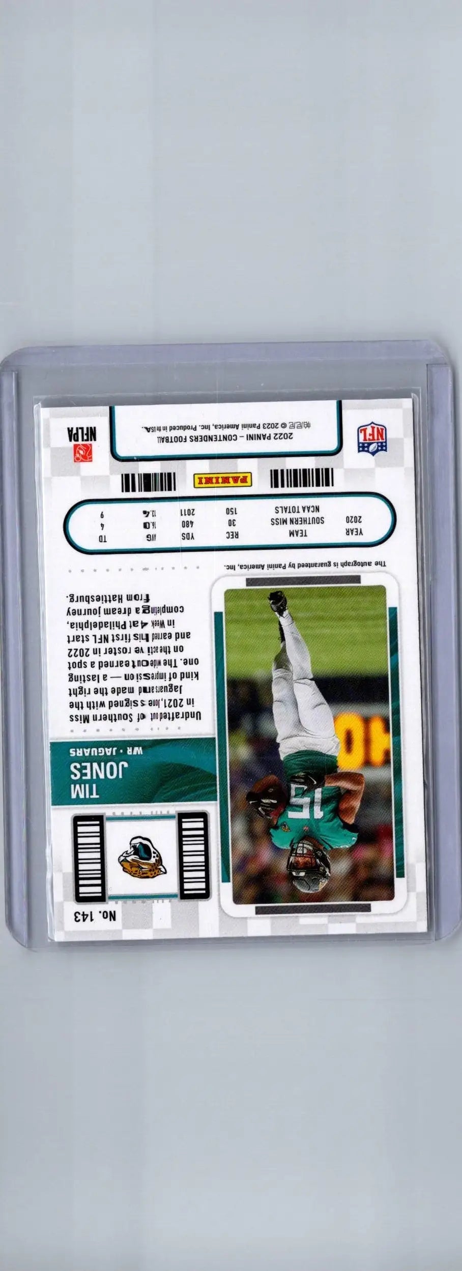 2022 Panini Contenders #291 Chase Garbers Rookie Ticket Showcase - Football Card Single