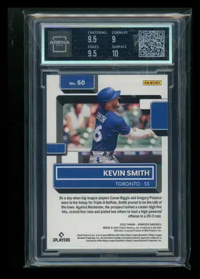 2022 Panini Donruss Rated Rookie Red Kevin Smith #50 0597/2022 Arena Club 9.5 - Football Card Single
