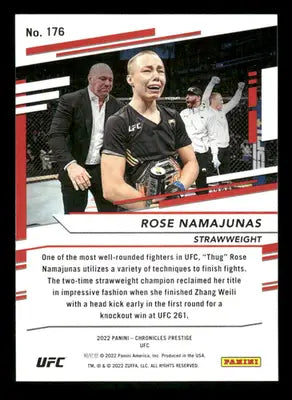 2022 Panini Prestige Rose Namajunas #176 MMA - UFC/MMA Card Single