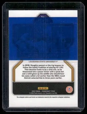 2022 Panini Prizm Draft Picks Cade Doughty #PDP148 Baseball - Baseball Card Single