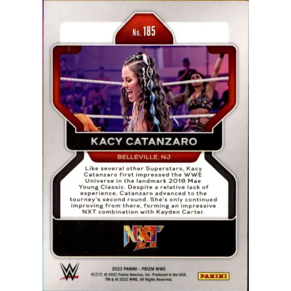 2022 Panini Prizm WWE # 185 Kacy Catanzaro NXT 2.0 - Non-Sports Card Single