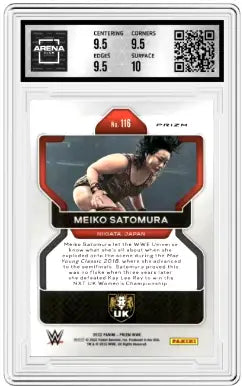 Panini Prizm WWE Meiko Satomura trading card Ruby Wave Wrestling Arena Club