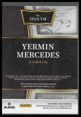 2022 Panini Select Select Swatches #SELS-YM Yermin Mercedes