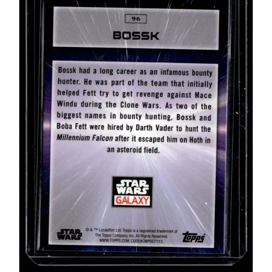 2022 Topps Chrome Star Wars Galaxy #96 Bossk NonSport - Star Wars Card Single