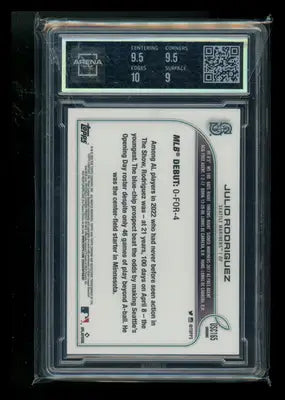 2022 Topps Chrome Update Julio Rodriguez #USC165 RC Baseball Arena Club 9.5 - Baseball Card Single