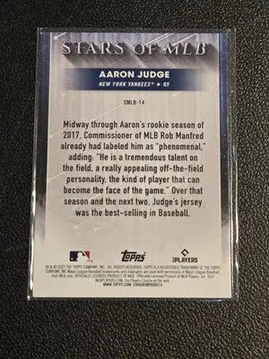 2022 Topps #SMLB-14 Aaron Judge Stars of MLB - Baseball Card Single
