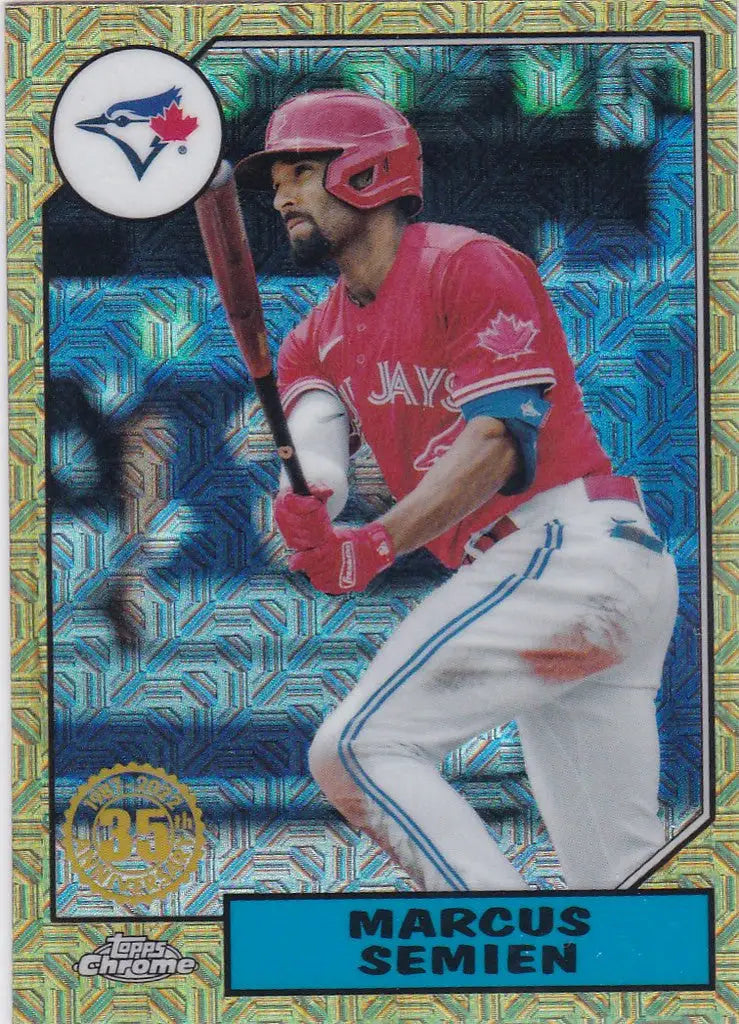 Marcus Semien Mojo Card showcasing a Toronto Blue Jays player in batting stance