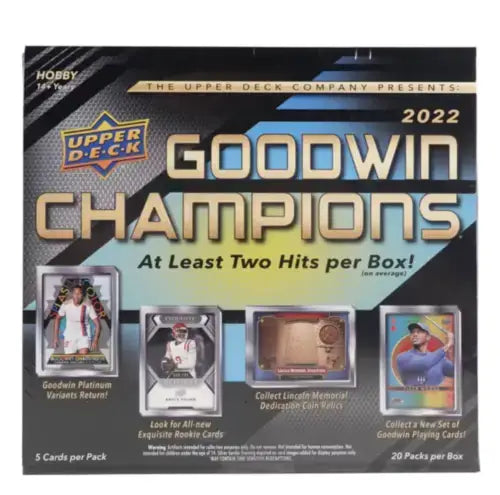 2022 Upper Deck Goodwin Champions Hobby Box - Sports Memorabilia