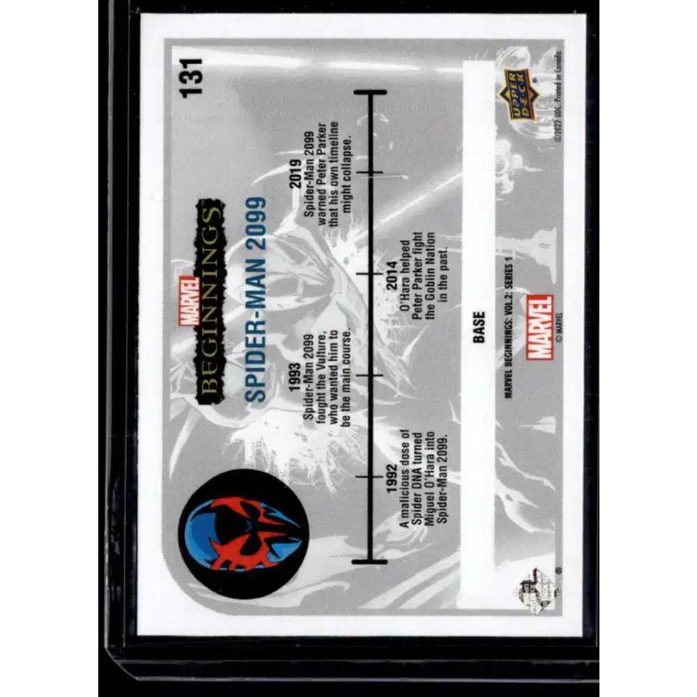 2022 Upper Deck Marvel Beginnings Vol. 2 Series 1 #131 Spider-Man 2099 NM-MT NonSport Card - Non-Sports Card Single