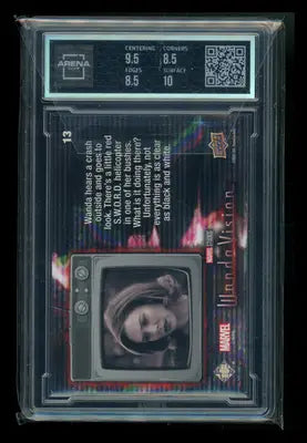 2022 Upper Deck WandaVision Purple Spell Wanda Maximoff #13 Arena Club 9 - Marvel Card Single