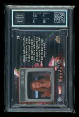 2022 Upper Deck WandaVision Red Scarlet Wanda Maximoff #37 Arena Club 9.5 - Non-Sports Card Single