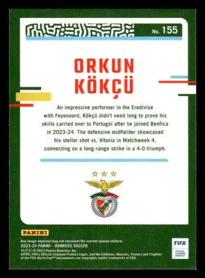 2023-24 Donruss #155 Orkun Kokcu Optic - Soccer Card Single