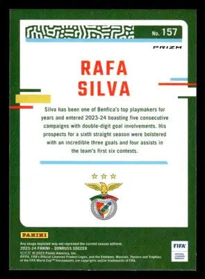 2023-24 Donruss #157 Rafa Silva Optic Holo - Soccer Card Single