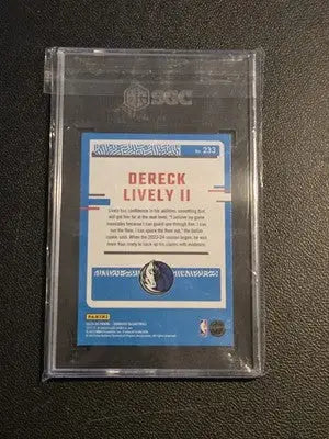 2023-24 Donruss #233 Dereck Lively II Green Laser Holo SGC 10 - Basketball Card Single
