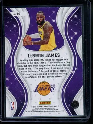 2023-24 Donruss Magicians LeBron James #10 Basketball - Basketball Card Single