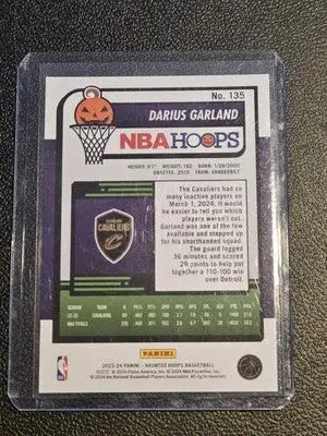 2023-24 Hoops Haunted Hoops #135 Darius Garland Holo Webs - Basketball Card Single