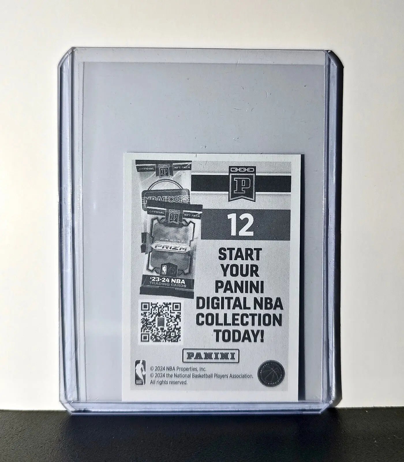 2023-24 NBA Logo 2024-25 Panini NBA #12 Sticker Card