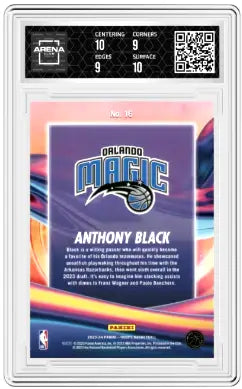 2023-24 Panini NBA Hoops Anthony Black #16 Anti Gravity Arena Club 9.5 - Basketball Card Single