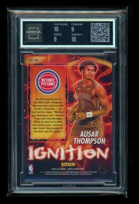 2023-24 Panini NBA Hoops Ignition Ausar Thompson #24 RC Arena Club 9.5 - Basketball Card Single