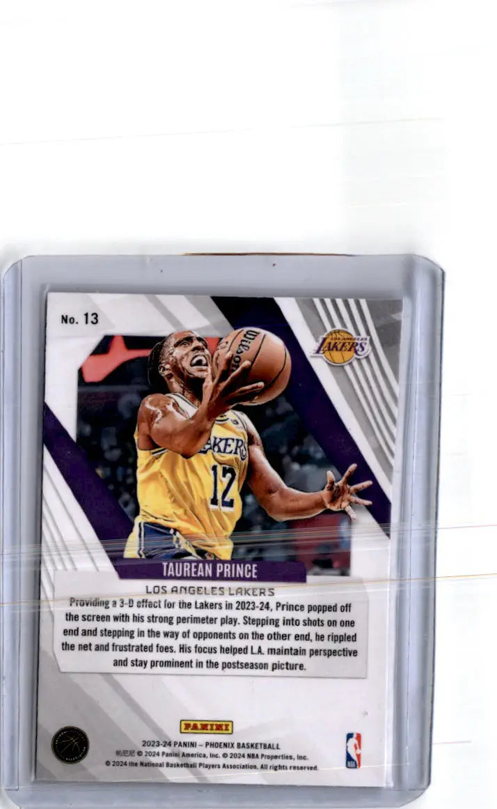 2023-24 Panini Phoenix #13 Taurean Prince Phoenix Red Ice - Basketball Card Single