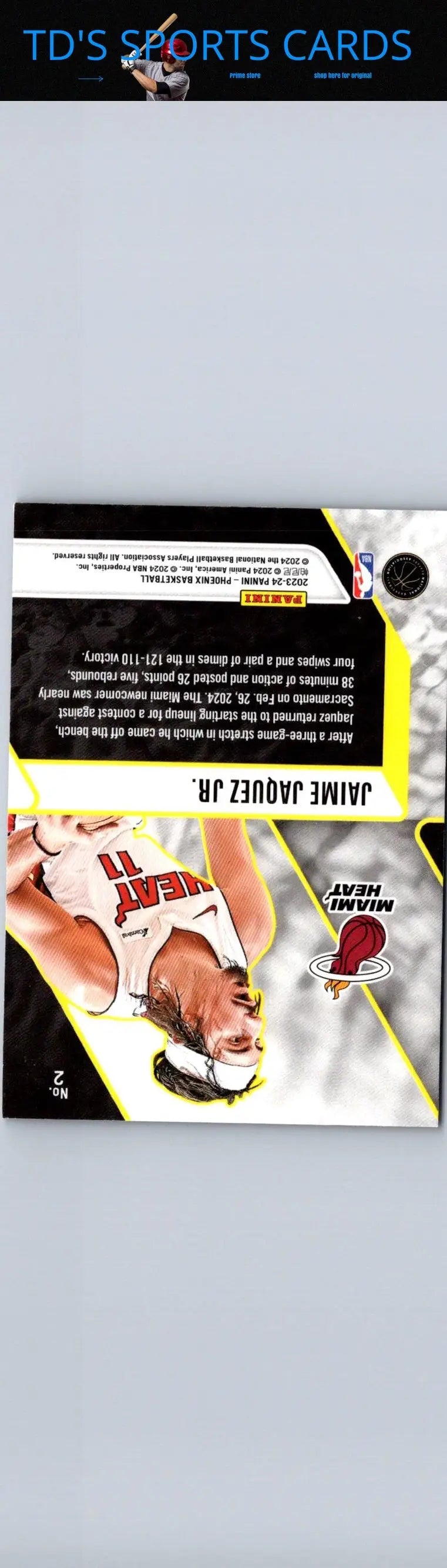 Basketball card featuring Jaime Jaquez Jr. Black Phoenix Blue and Phoenix Blue Ice design