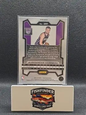 2023-24 Panini Prizm - Aleksandar Vezenkov #281 Orange Ice Prizm (RC) - Basketball Card Single