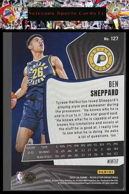 2023-24 Panini Revolution #127 Ben Sheppard Winter - Basketball Card Single